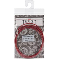 Los mejores  - ChiaoGoo Twist cables intercambiables de encaje pequeño- 50 pulgadas- color rojo